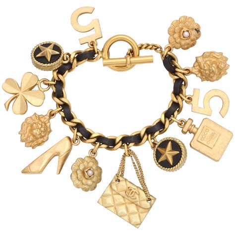 chanel vintage charm bracelet|Chanel inspired charms for bracelets.